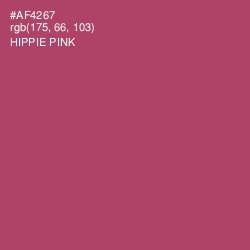 #AF4267 - Hippie Pink Color Image